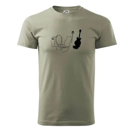 Mačka a gitara WC
