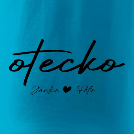 Otecko - tričko s menami deti