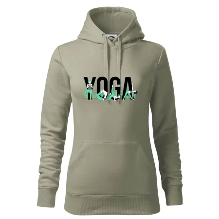 Yoga nápis farebný