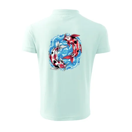 Yin & Yang Koi kapor - červený