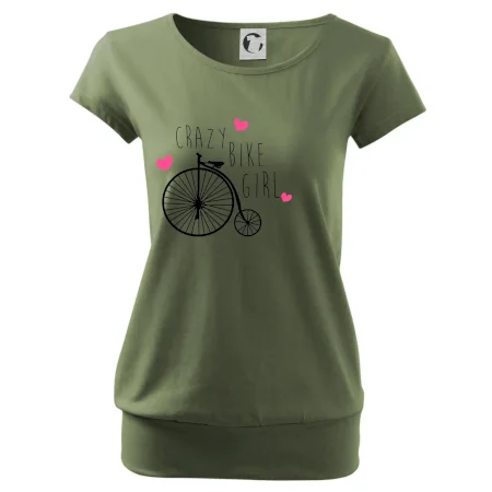 Crazy bike girl