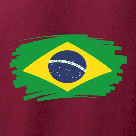 Brazília vlajka štetkou