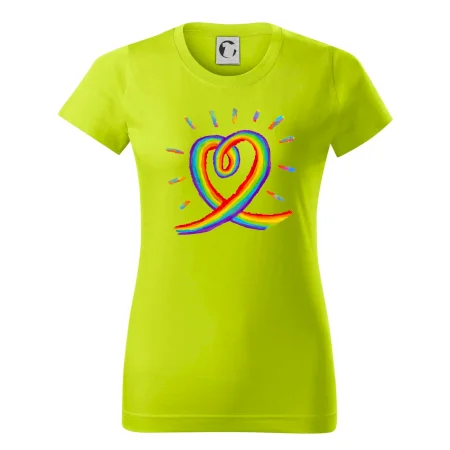 Srdce pride dúha kreslená