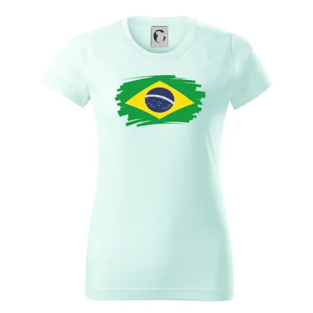 Brazília vlajka štetkou