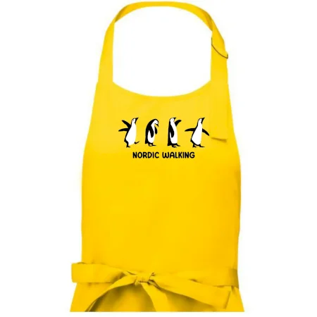 Nordic walking tučniaky - kreslený