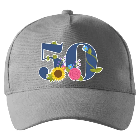 Kvetinové číslo kreslené - 50