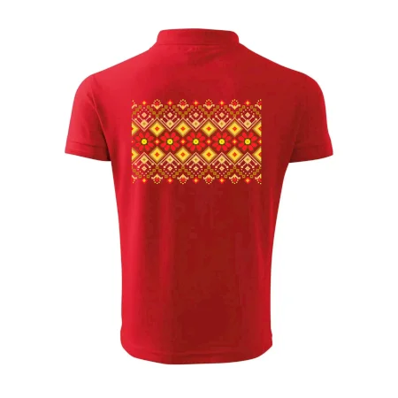 Ukrajinský vzor - Červené kvety