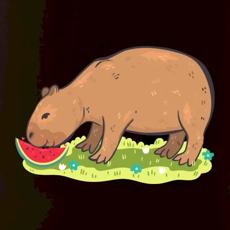 Kapybara a melón