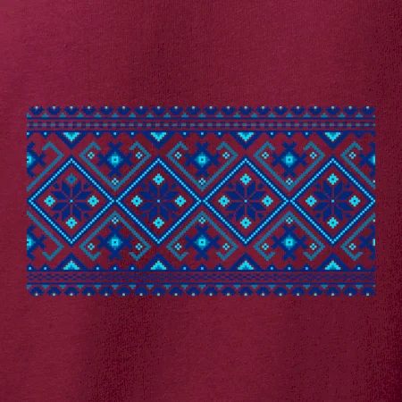 Ukrajinský vzor - modrý