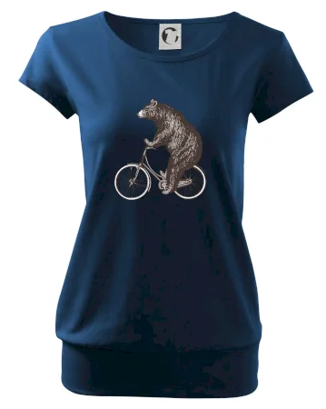 Medveď na bicykli