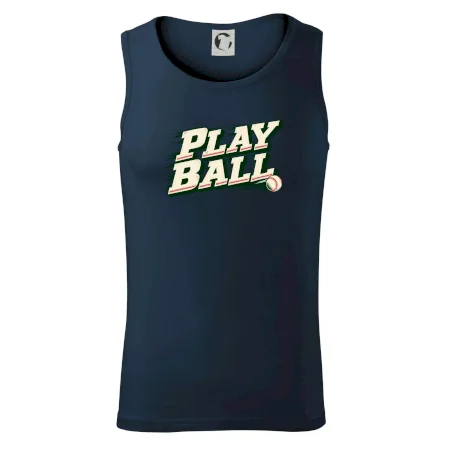 Play ball retro sportovní nápis