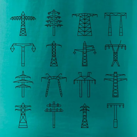 Typy stožiarov vysokého napätia