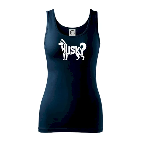 Husky nápis v tele