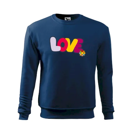 Love nápis s kvetinou