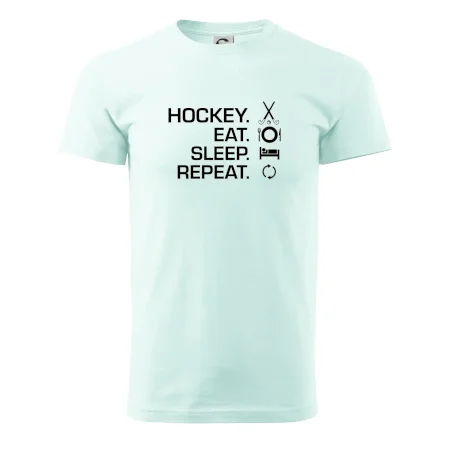 Pozemný hokej eat sleep repeat
