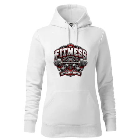Fitness činka a závažia eat sleep repeat