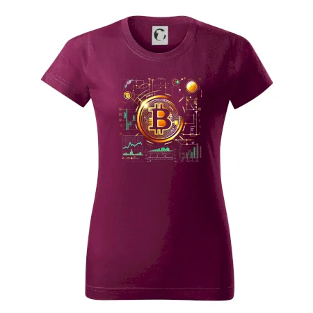Bitcoin logo s grafmi