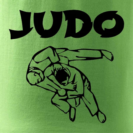 Judo nápis + postavy