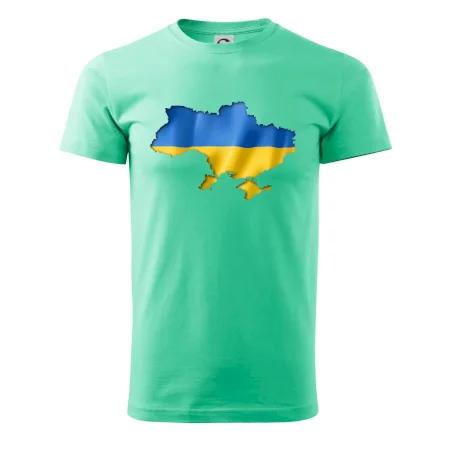 Ukrajina vlajka mapa