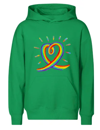 Srdce pride dúha kreslená