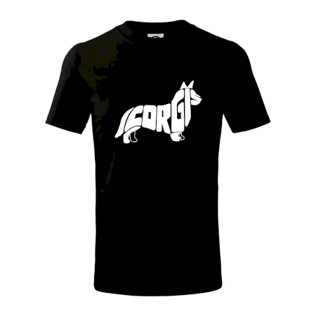 Corgi - nápis v tele