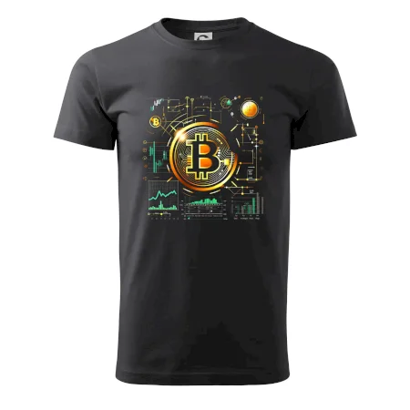Bitcoin logo s grafmi