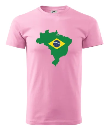 Brazília vlajka v mape