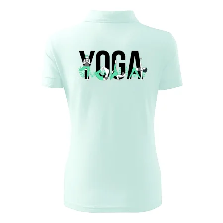 Yoga nápis farebný