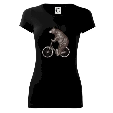 Medveď na bicykli
