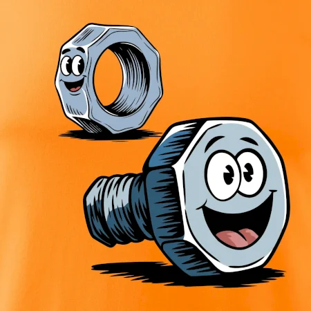 Parové tričko - Skrutka a matka