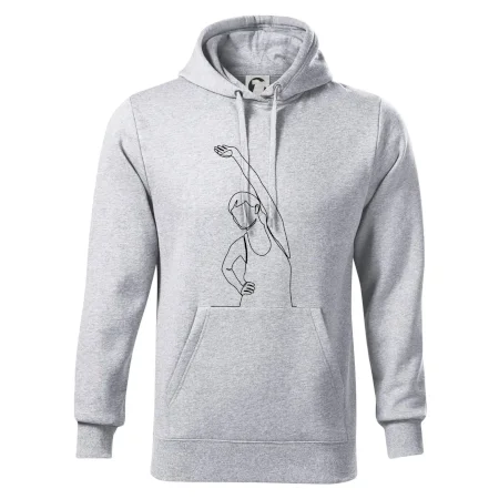 Preťahujúca sa žena jedným ťahom