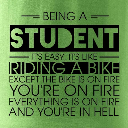 Being a student - bike