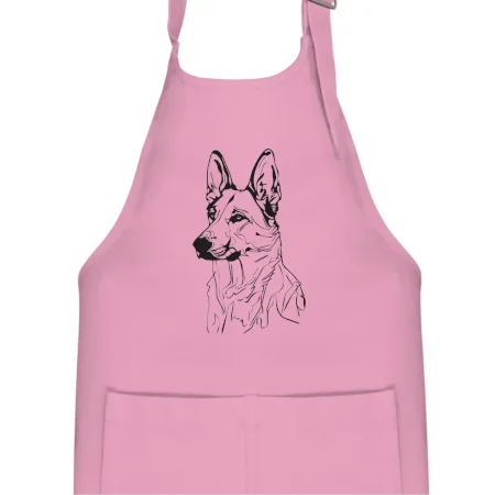 Nemecký ovčiak čierna kresba