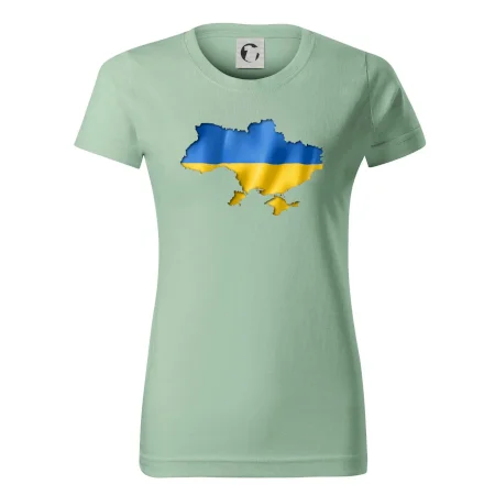 Ukrajina vlajka mapa
