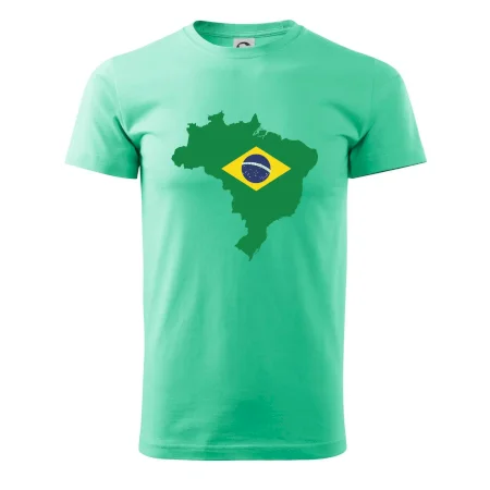 Brazília vlajka v mape