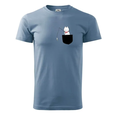 Mačka s rybou vo vrecku