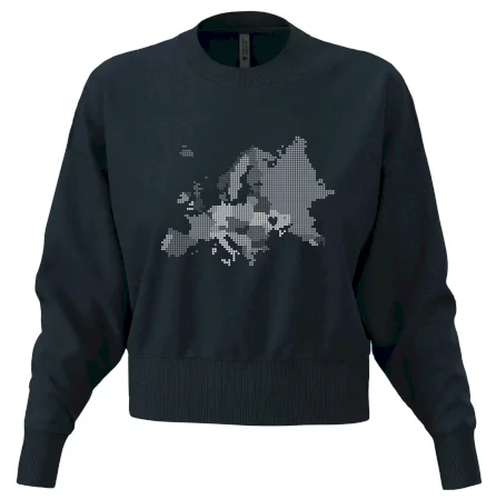 Mapa Európy - srdce v Ukrajine
