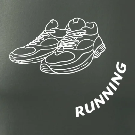 Running nápis šikmo