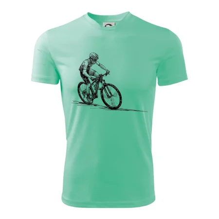 MTB kreslený cyklista