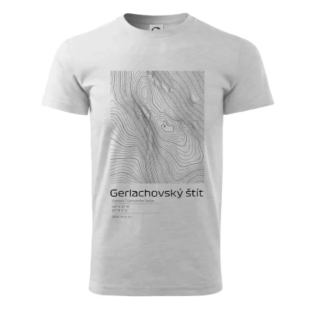 Gerlachovský štít - vrstevnice v obdĺžniku