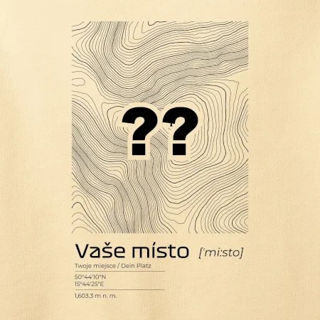 Vaše miesto - vrstevnice v obdĺžniku