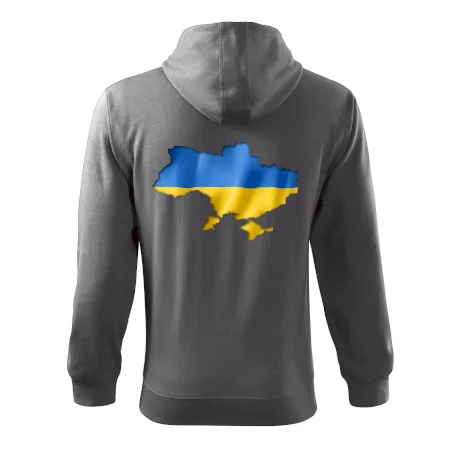 Ukrajina vlajka mapa