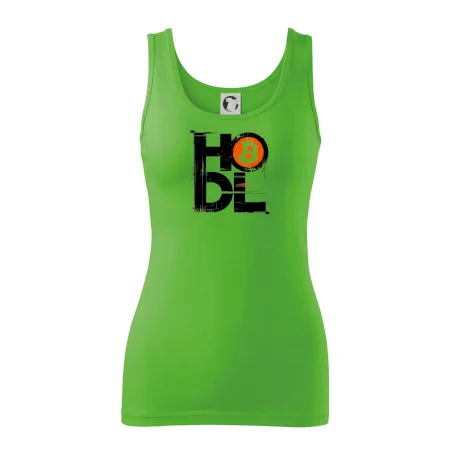 Hodl velký nápis a logo BTC