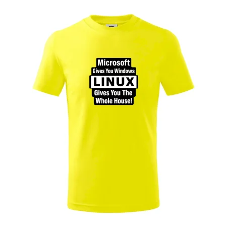 Microsoft Gives You Windows LINUX Gives You The Whole House!