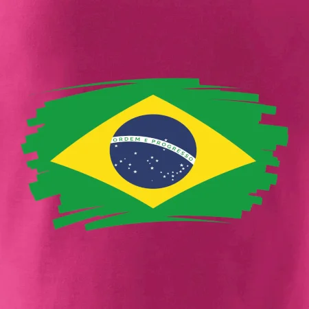 Brazília vlajka štetkou