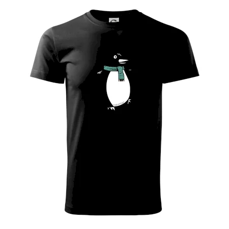 Tučniak so zeleným šálom