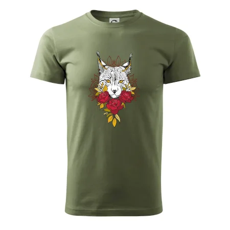 Rys s červenými ružami (Pecka design)