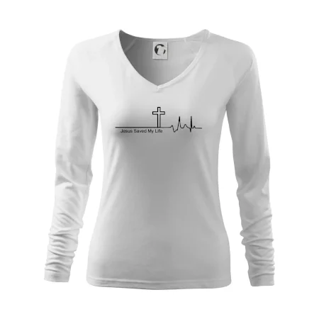 Jesus Saved My Life kríž ekg