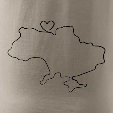 Mapa Ukrajiny - srdce