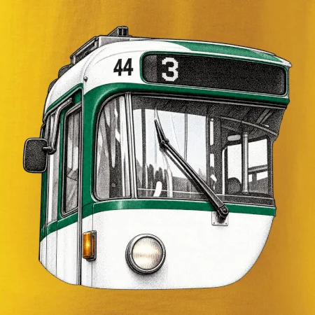Detail čela T3R SLF tečkovaná perokresba